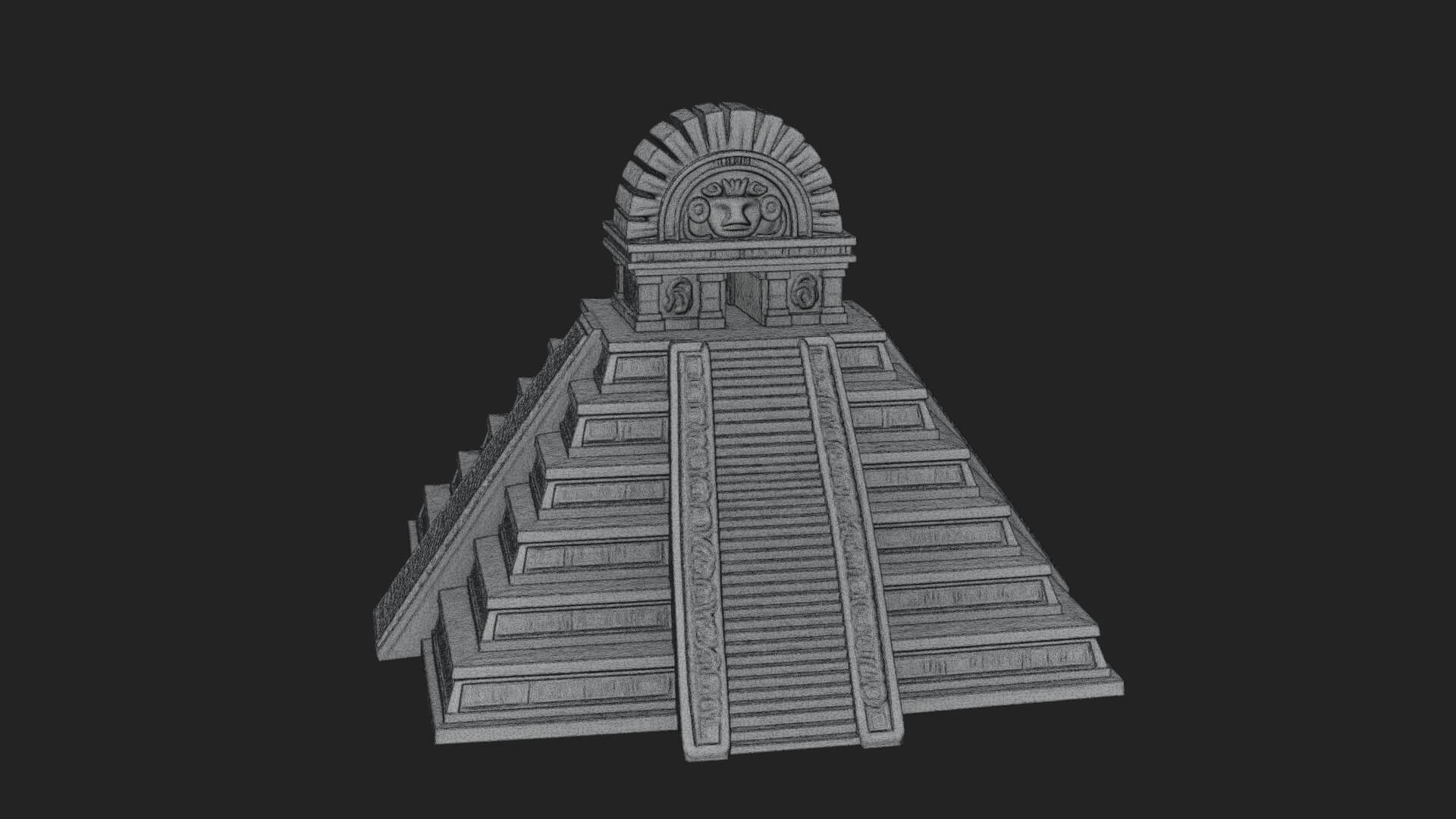 Step Pyramid Temple Design 10 3D Print Model 3D Model