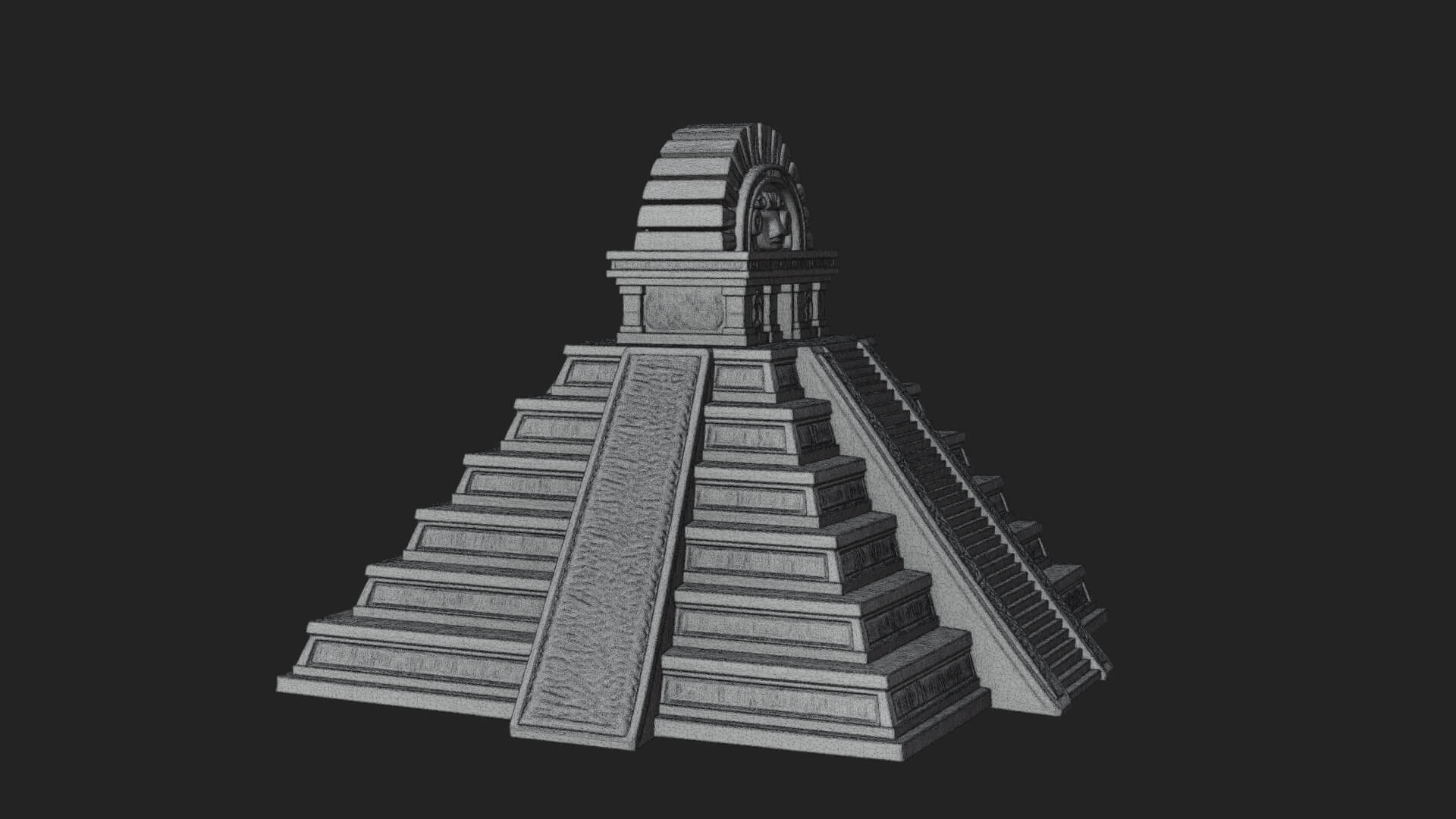 Step Pyramid Temple Design 10 3D Print Model 3D Model