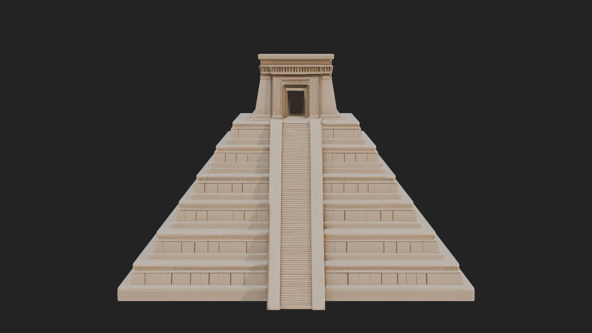 Step Pyramid Temple Design 11 3D Print Model 3D Model