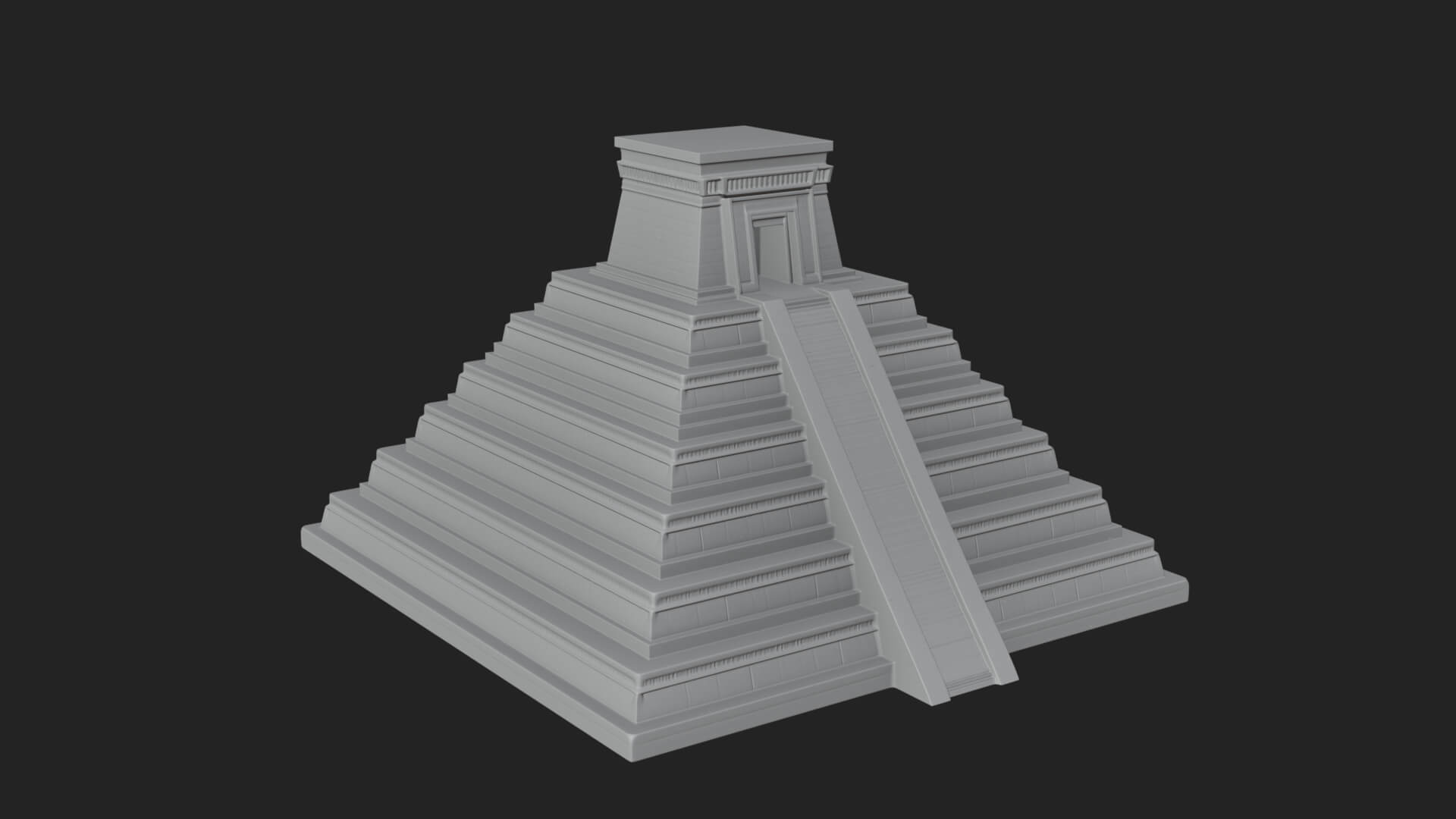 Step Pyramid Temple Design 11 3D Print Model 3D Model