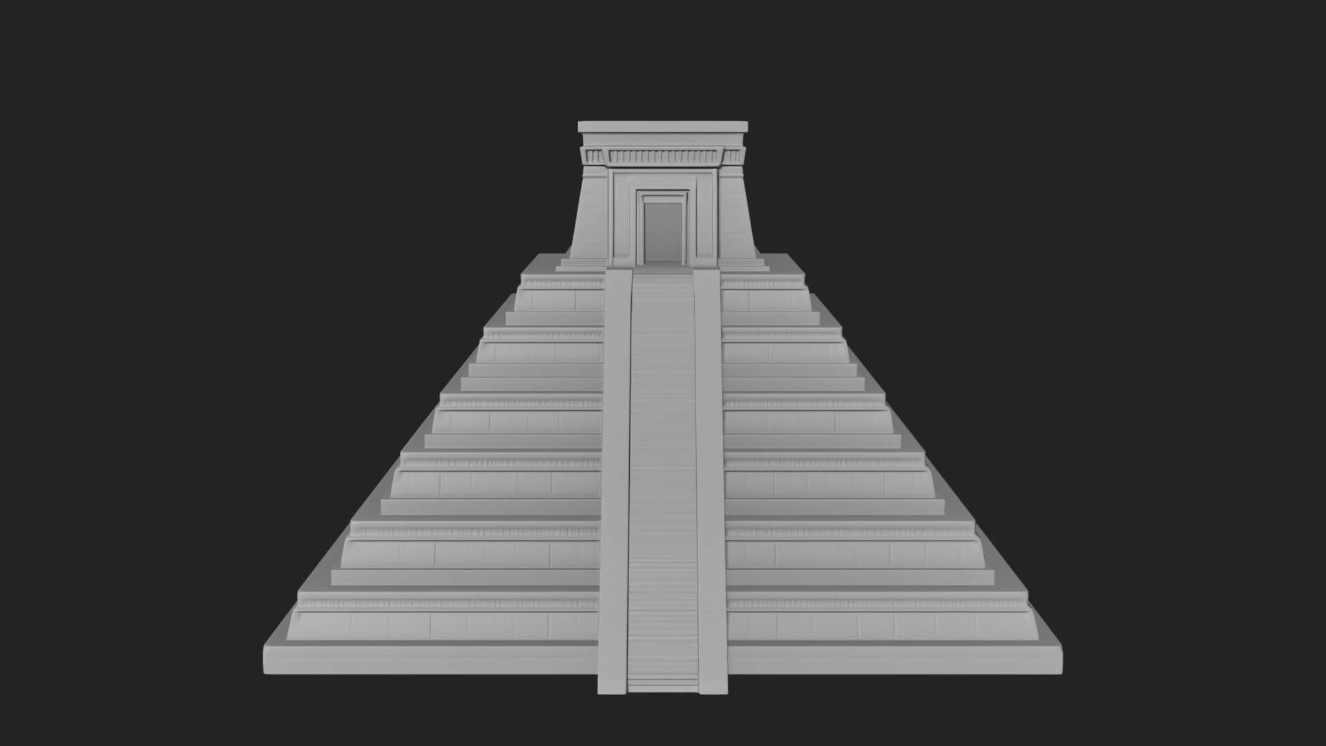 Step Pyramid Temple Design 11 3D Print Model 3D Model