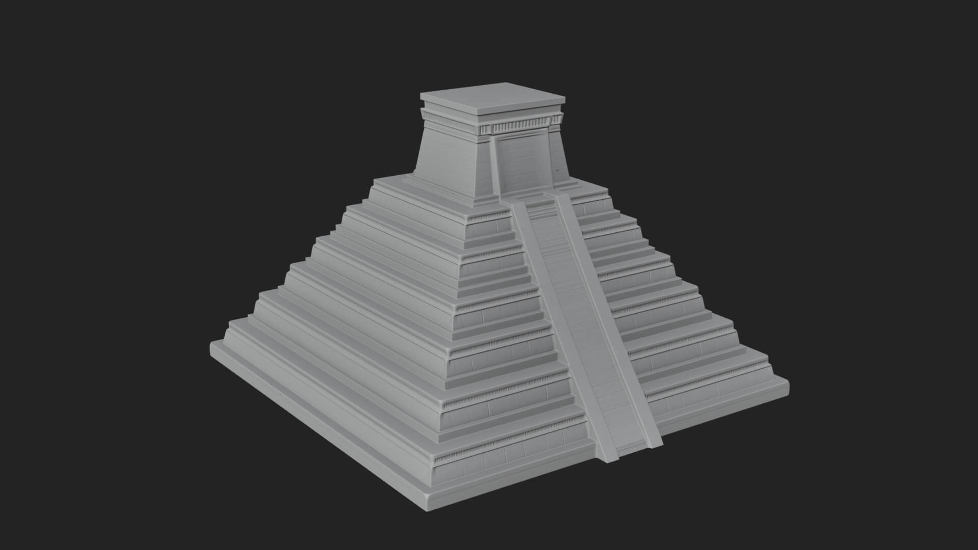 Step Pyramid Temple Design 11 3D Print Model 3D Model