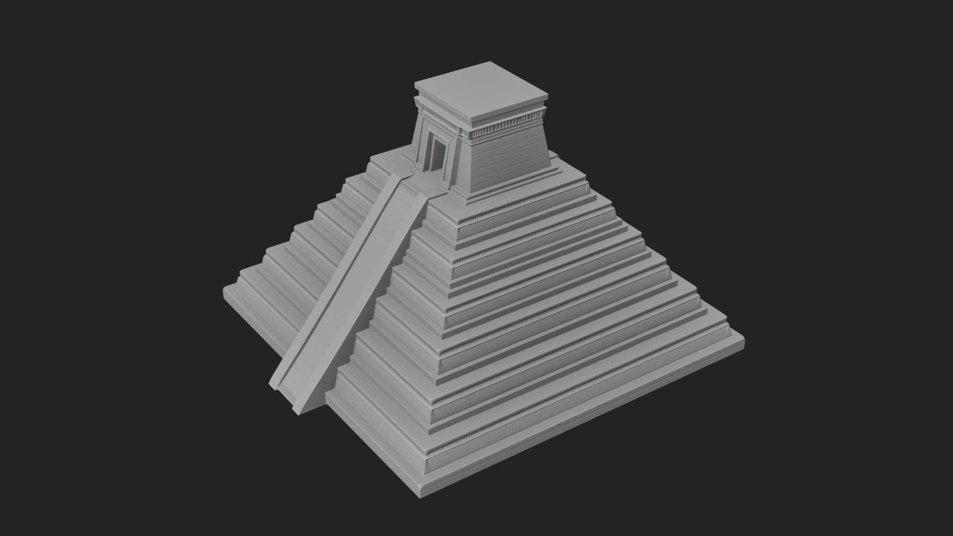 Step Pyramid Temple Design 11 3D Print Model 3D Model