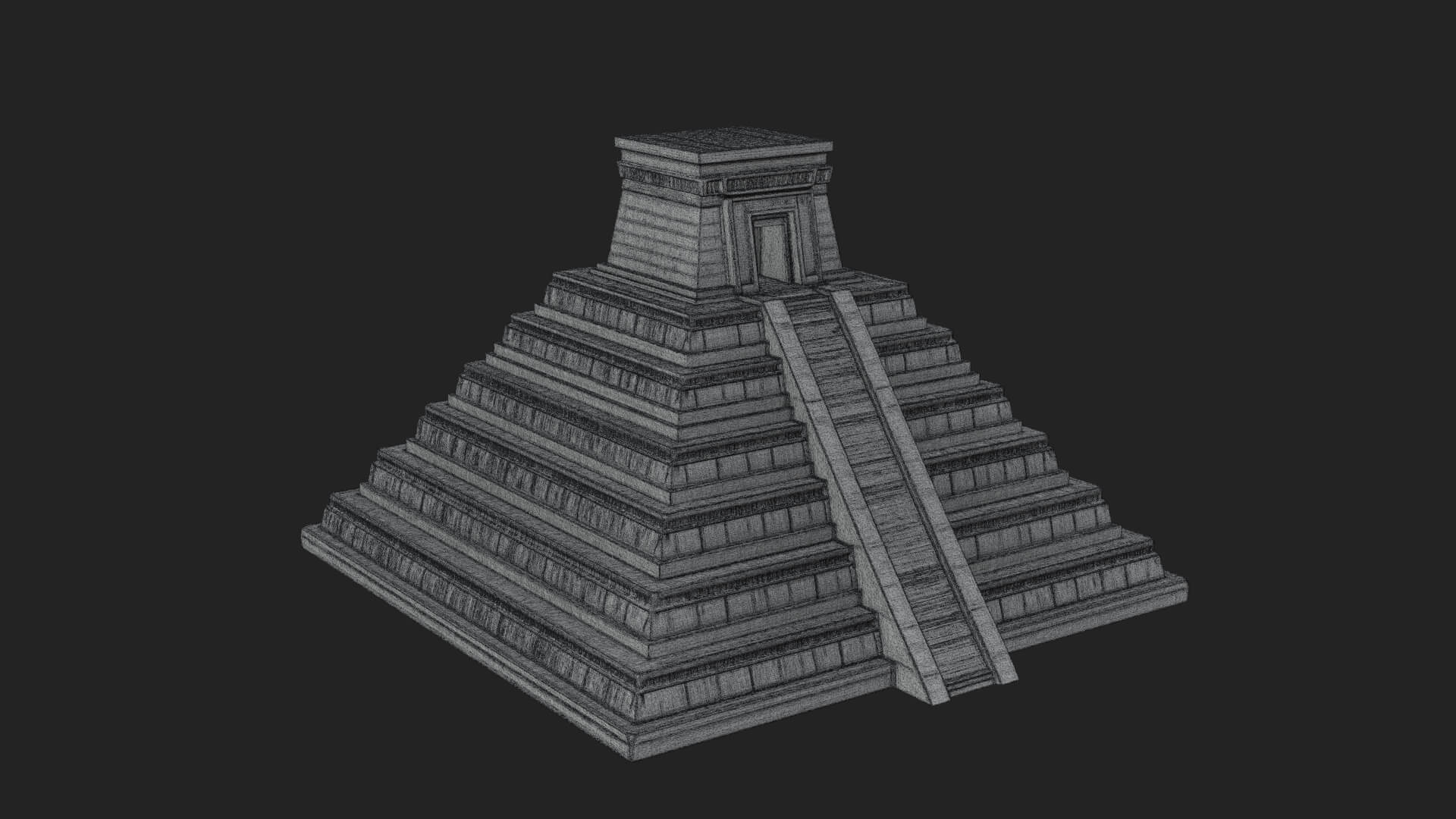 Step Pyramid Temple Design 11 3D Print Model 3D Model