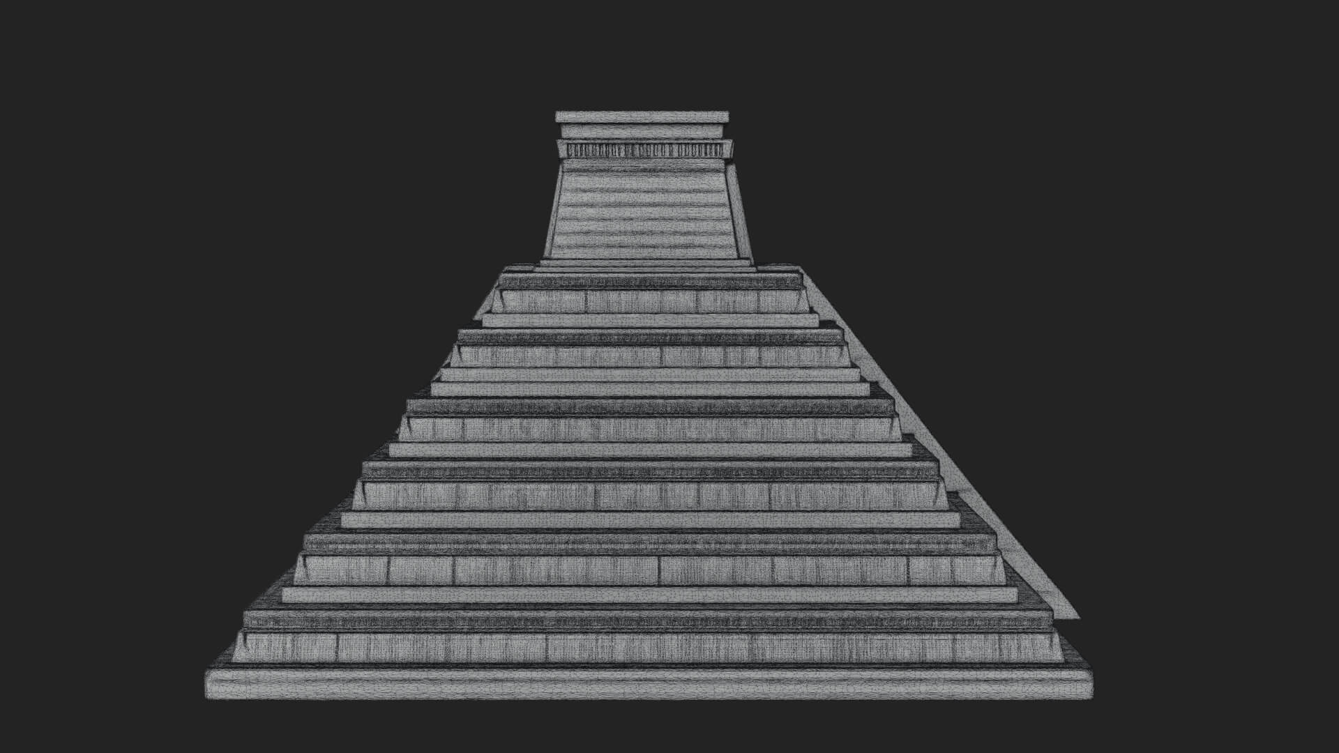 Step Pyramid Temple Design 11 3D Print Model 3D Model