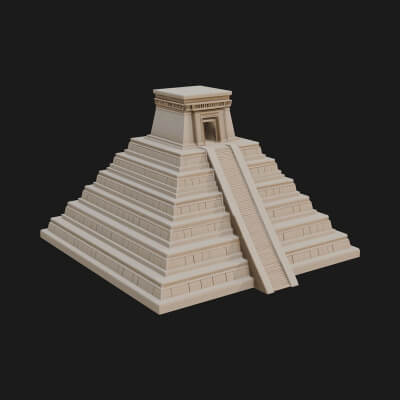 Step Pyramid Temple Design 11 3D Print Model