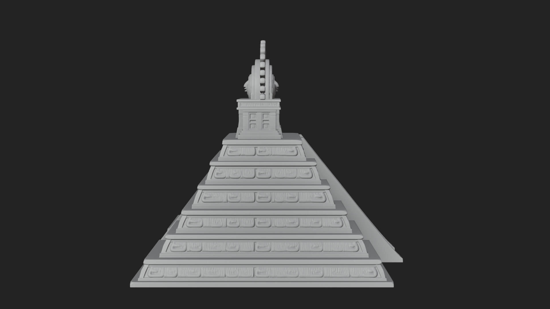 Step Pyramid Temple Design 12 3D Print Model 3D Model