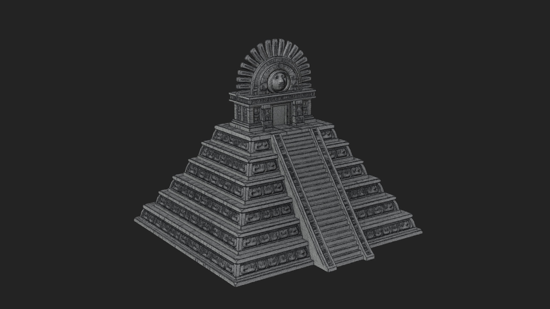 Step Pyramid Temple Design 12 3D Print Model 3D Model
