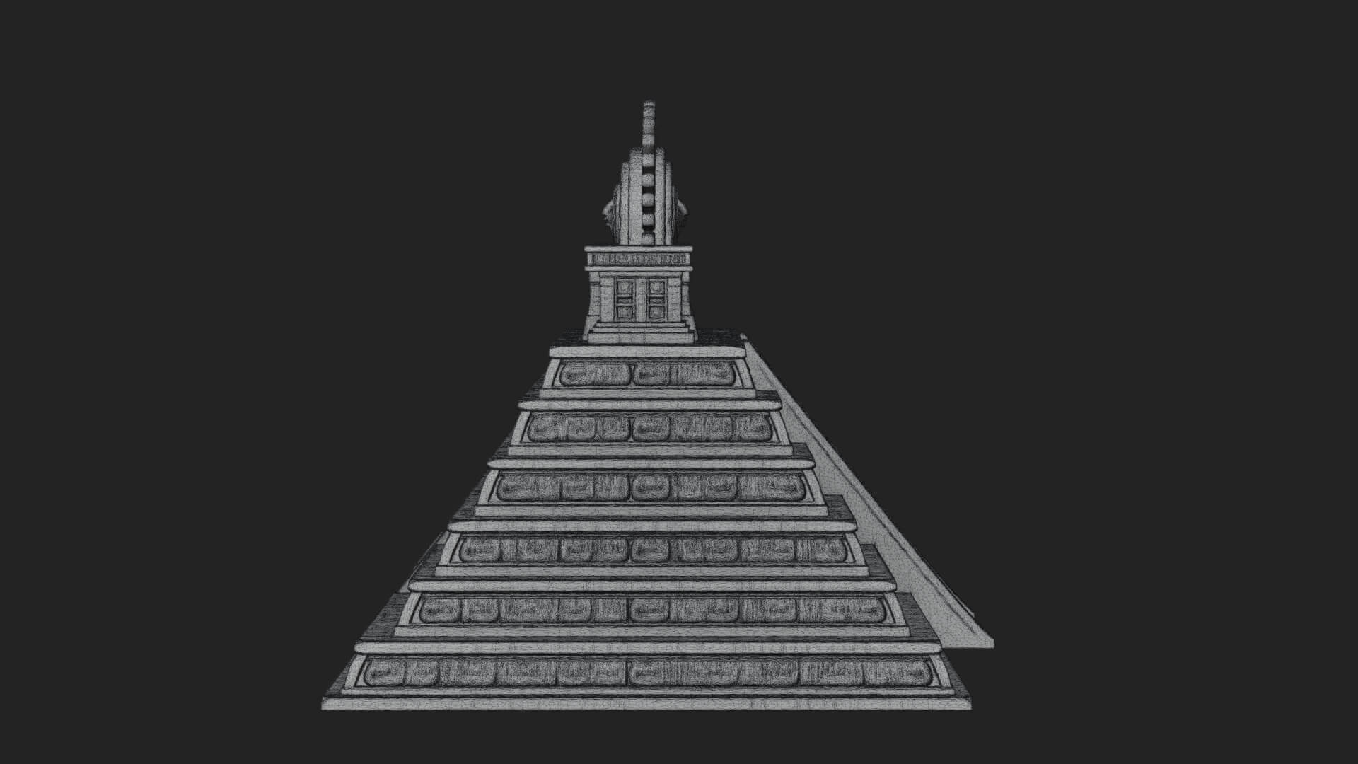 Step Pyramid Temple Design 12 3D Print Model 3D Model