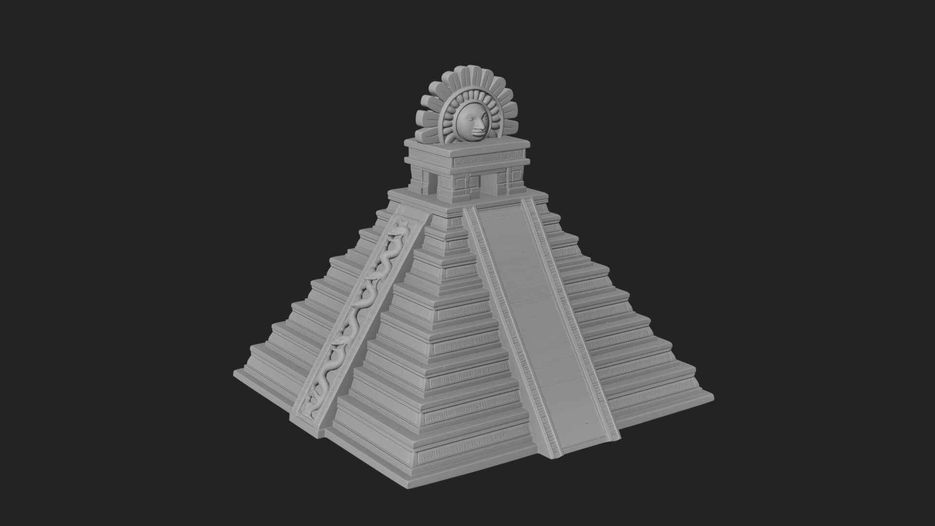 Step Pyramid Temple Design 13 3D Print Model 3D Model