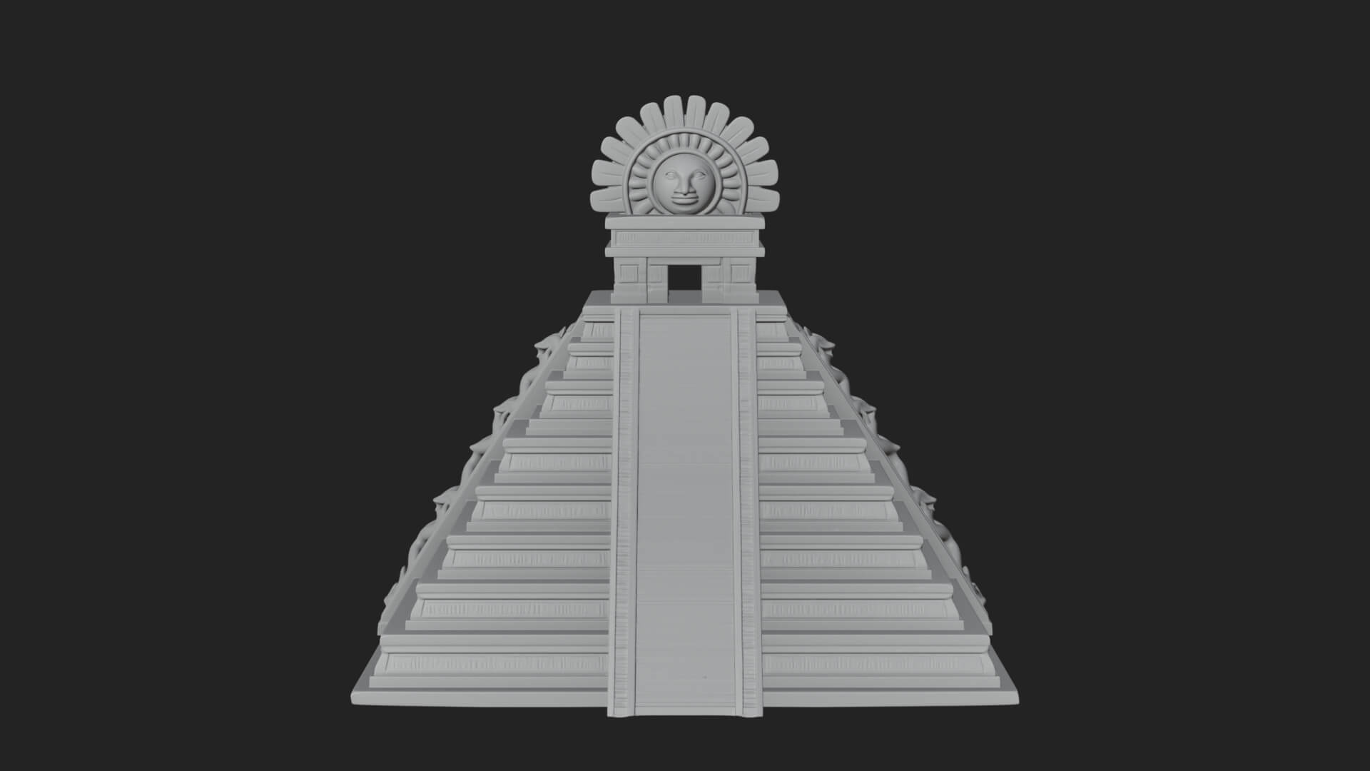 Step Pyramid Temple Design 13 3D Print Model 3D Model