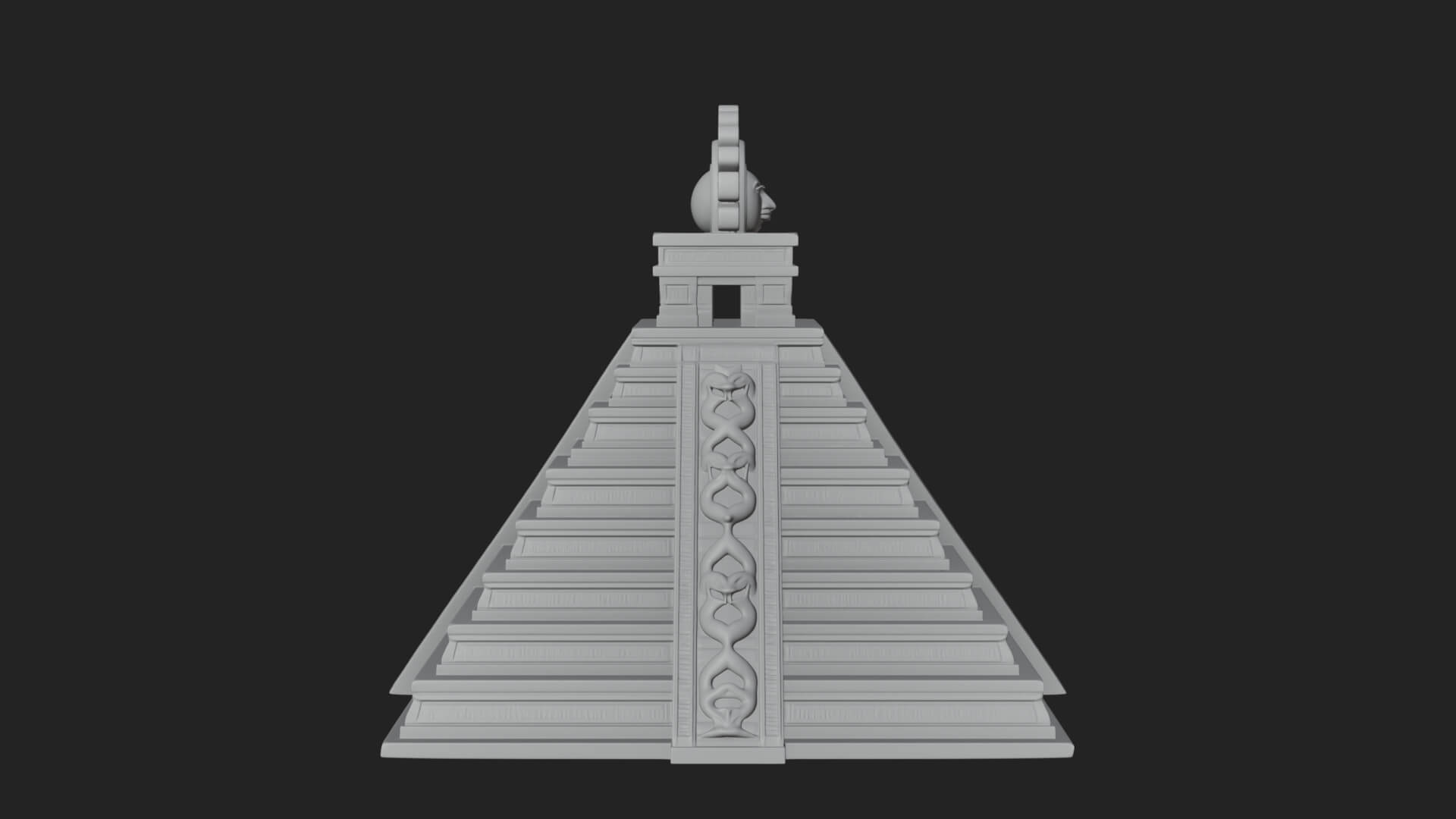 Step Pyramid Temple Design 13 3D Print Model 3D Model