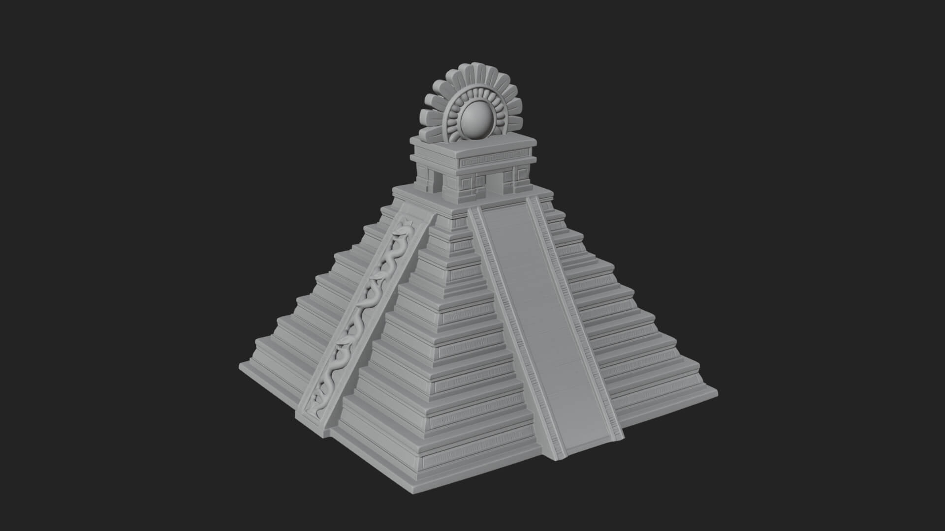 Step Pyramid Temple Design 13 3D Print Model 3D Model