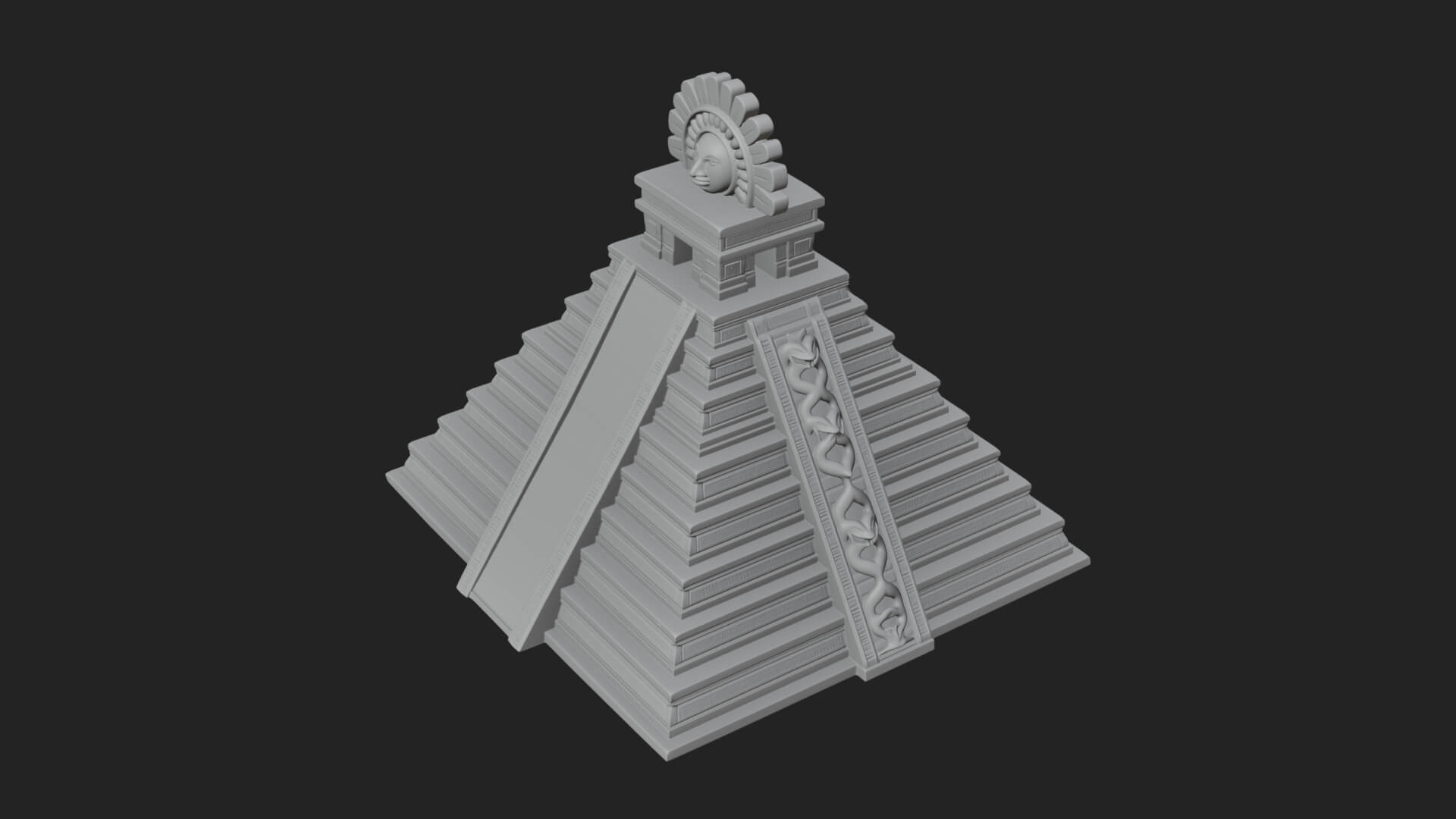 Step Pyramid Temple Design 13 3D Print Model 3D Model