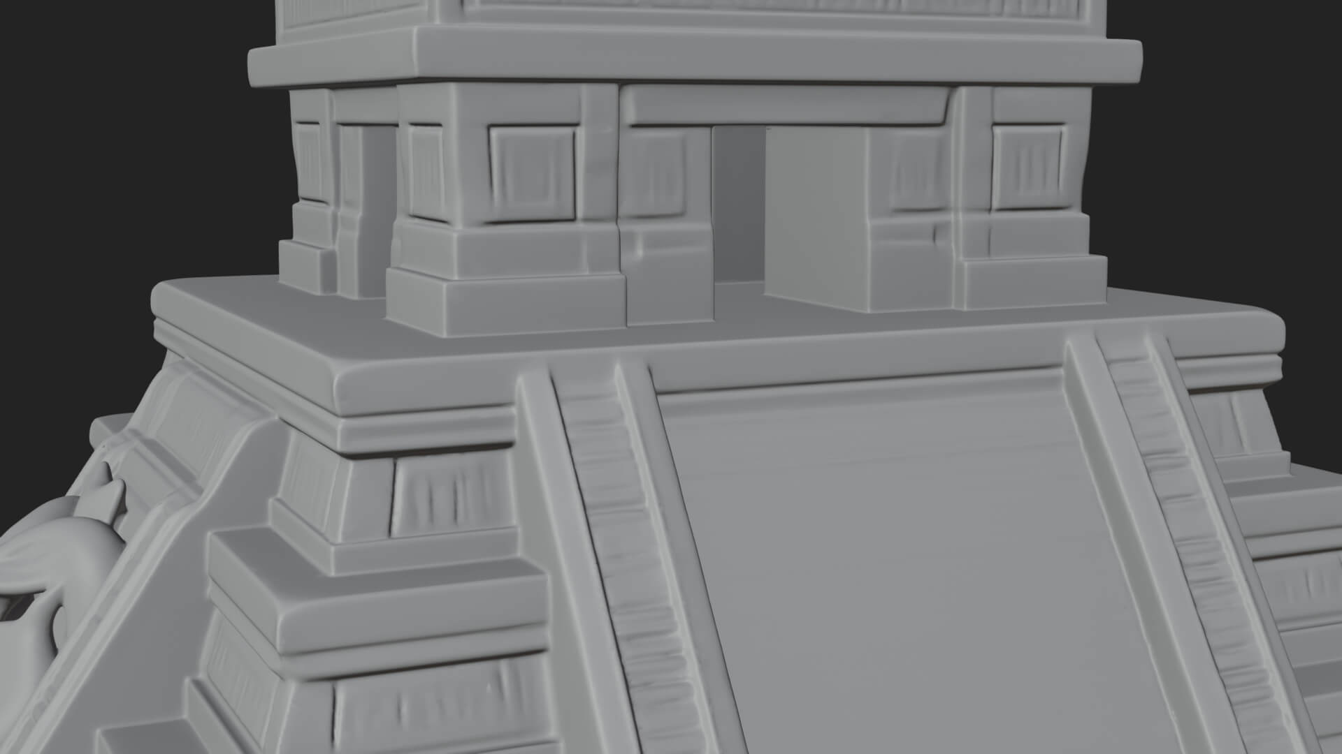 Step Pyramid Temple Design 13 3D Print Model 3D Model