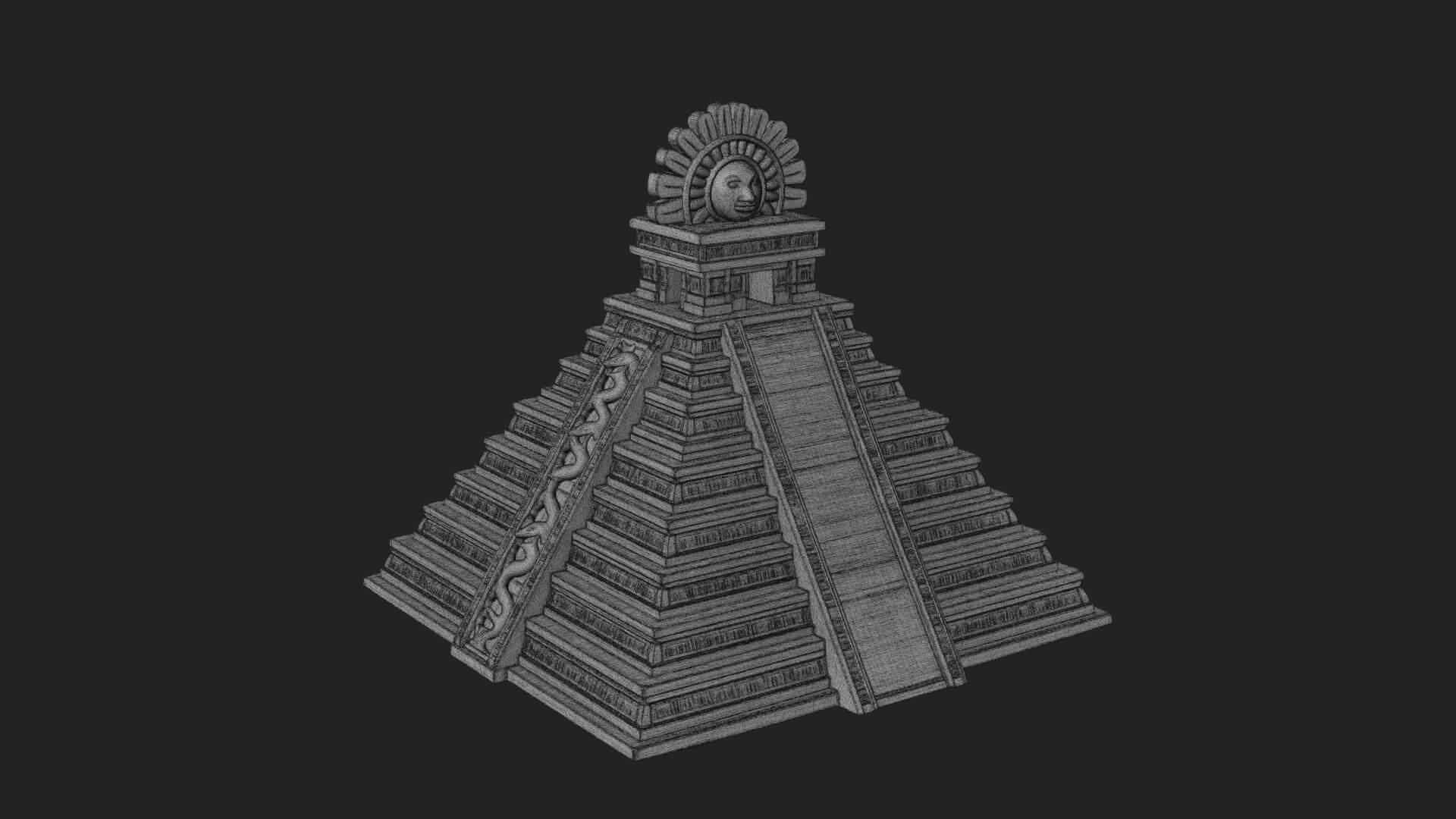 Step Pyramid Temple Design 13 3D Print Model 3D Model