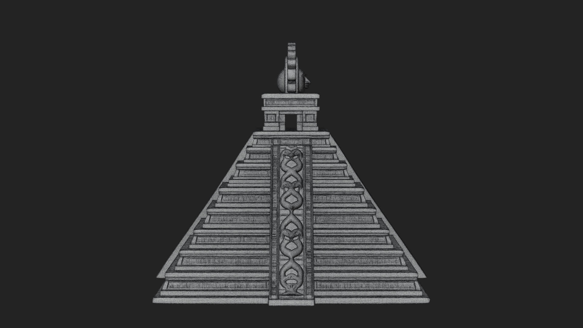Step Pyramid Temple Design 13 3D Print Model 3D Model