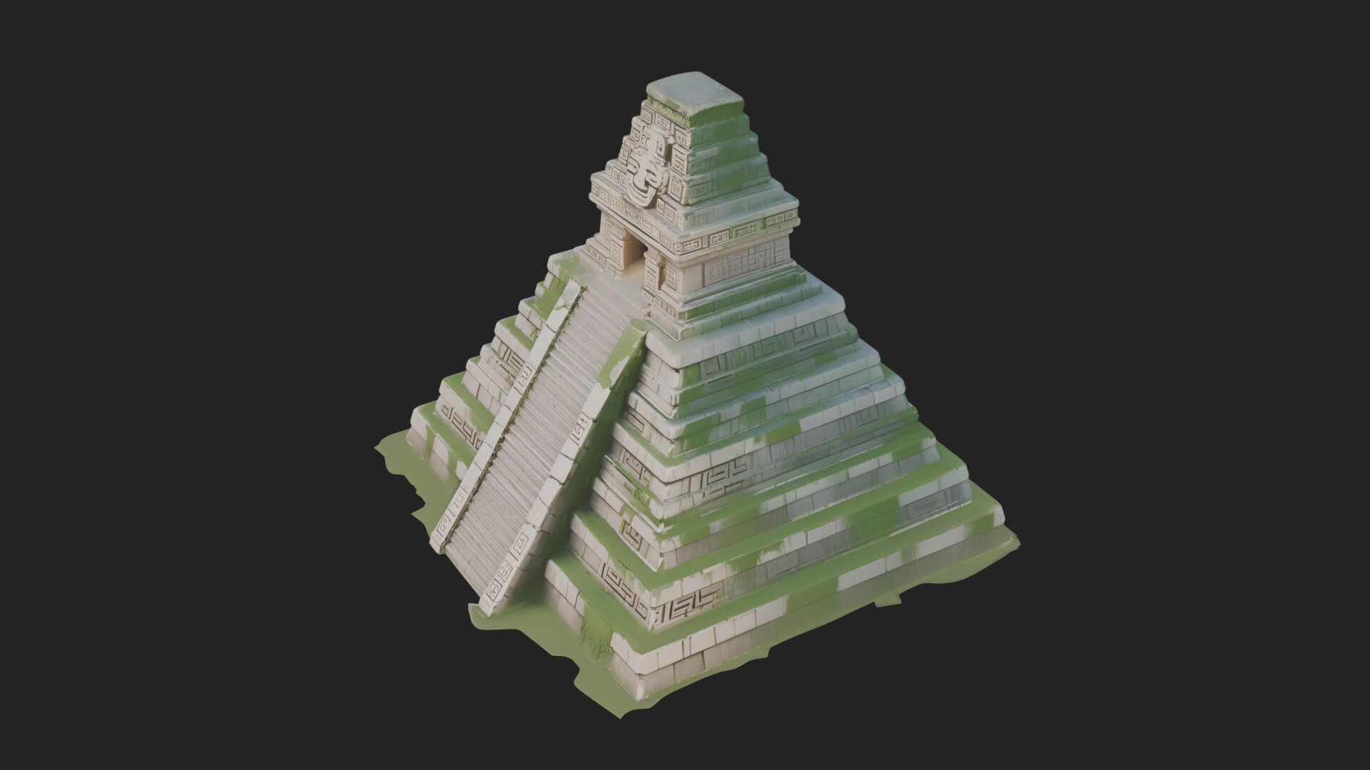 Step Pyramid Temple Design 14 3D Print Model 3D Model