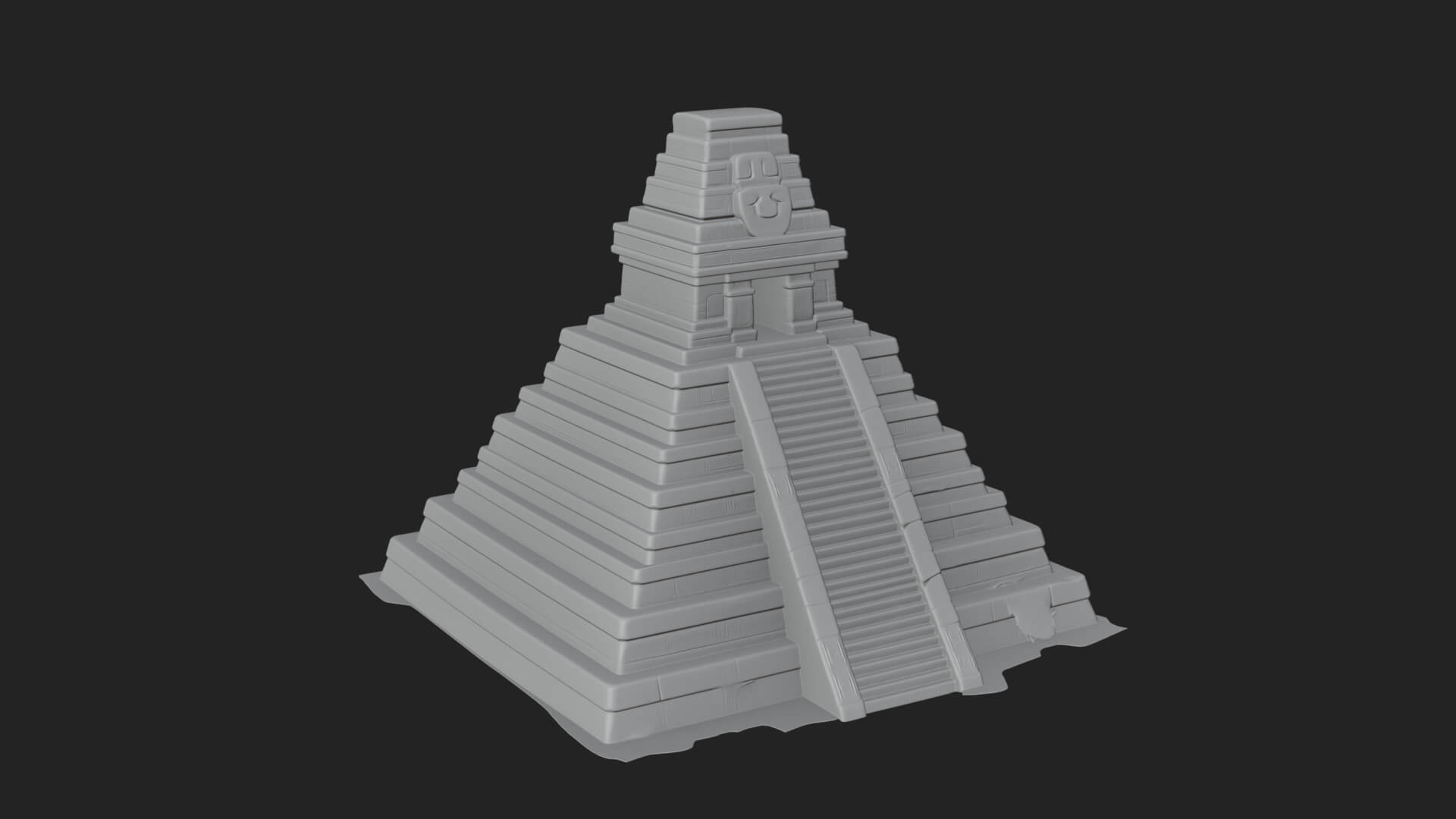 Step Pyramid Temple Design 14 3D Print Model 3D Model