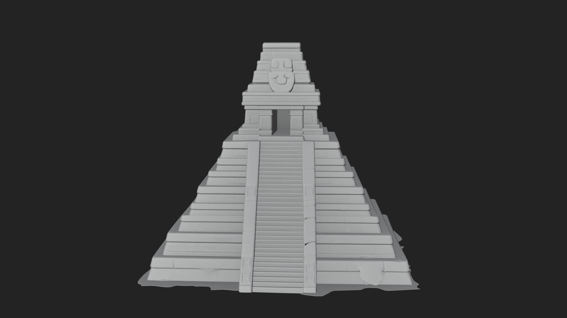 Step Pyramid Temple Design 14 3D Print Model 3D Model