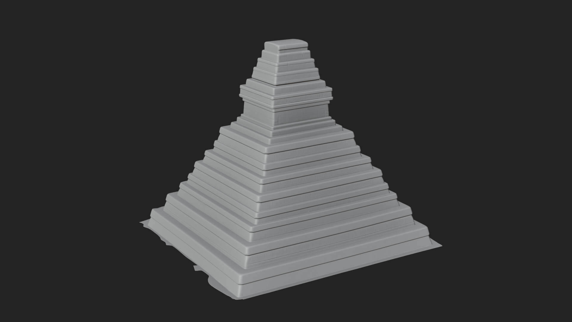 Step Pyramid Temple Design 14 3D Print Model 3D Model