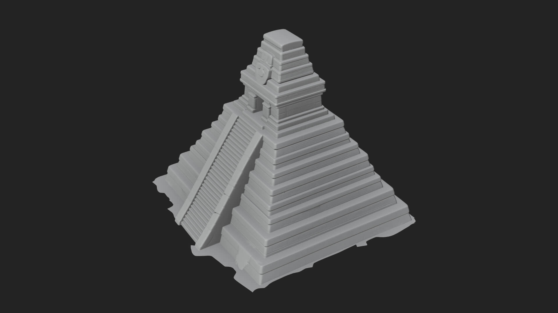 Step Pyramid Temple Design 14 3D Print Model 3D Model