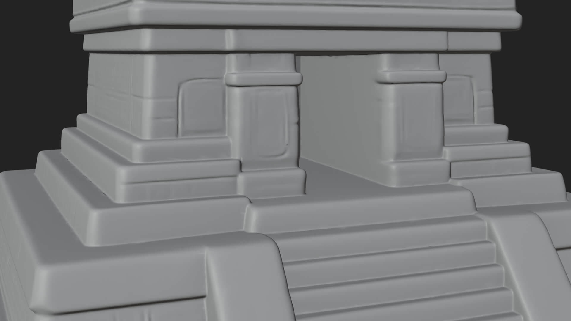 Step Pyramid Temple Design 14 3D Print Model 3D Model