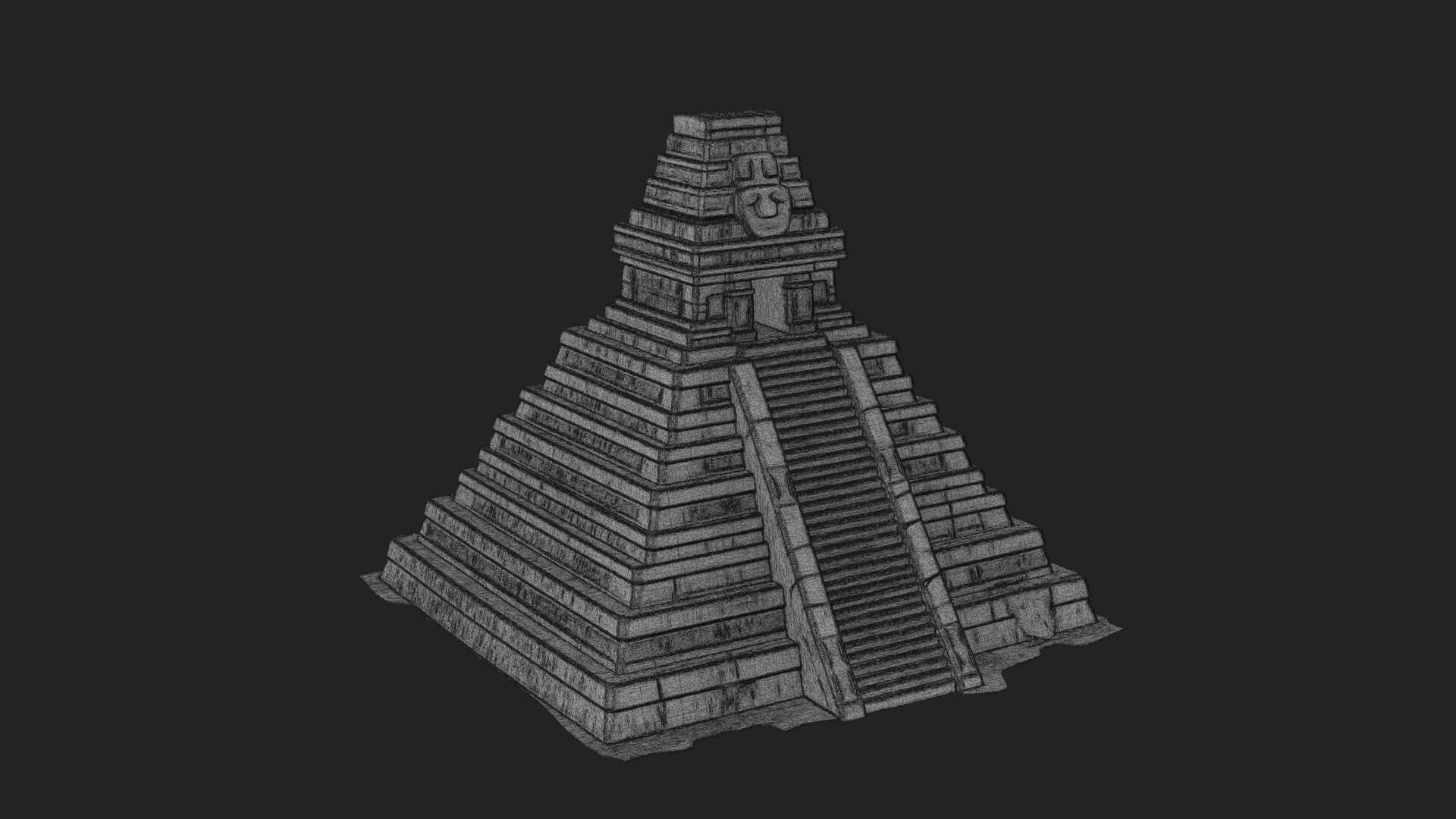 Step Pyramid Temple Design 14 3D Print Model 3D Model