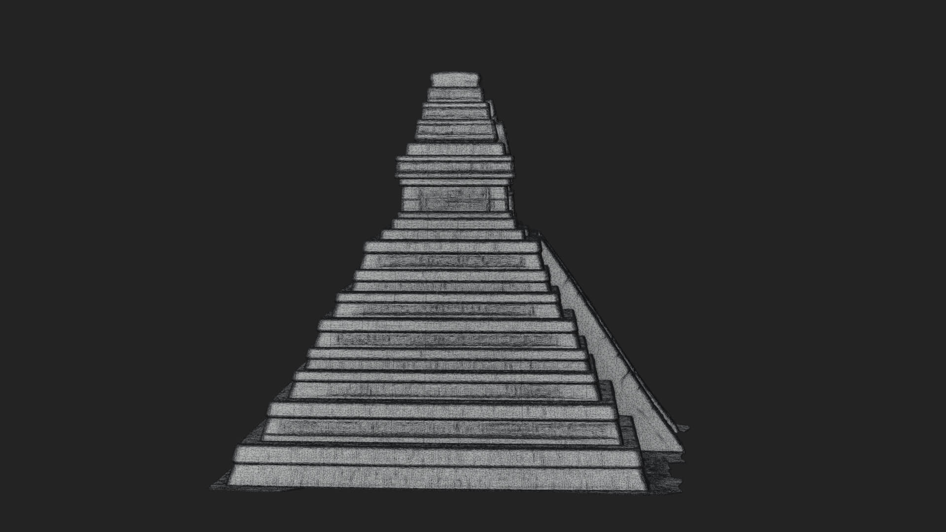 Step Pyramid Temple Design 14 3D Print Model 3D Model