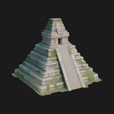 Step Pyramid Temple Design 14 3D Print Model