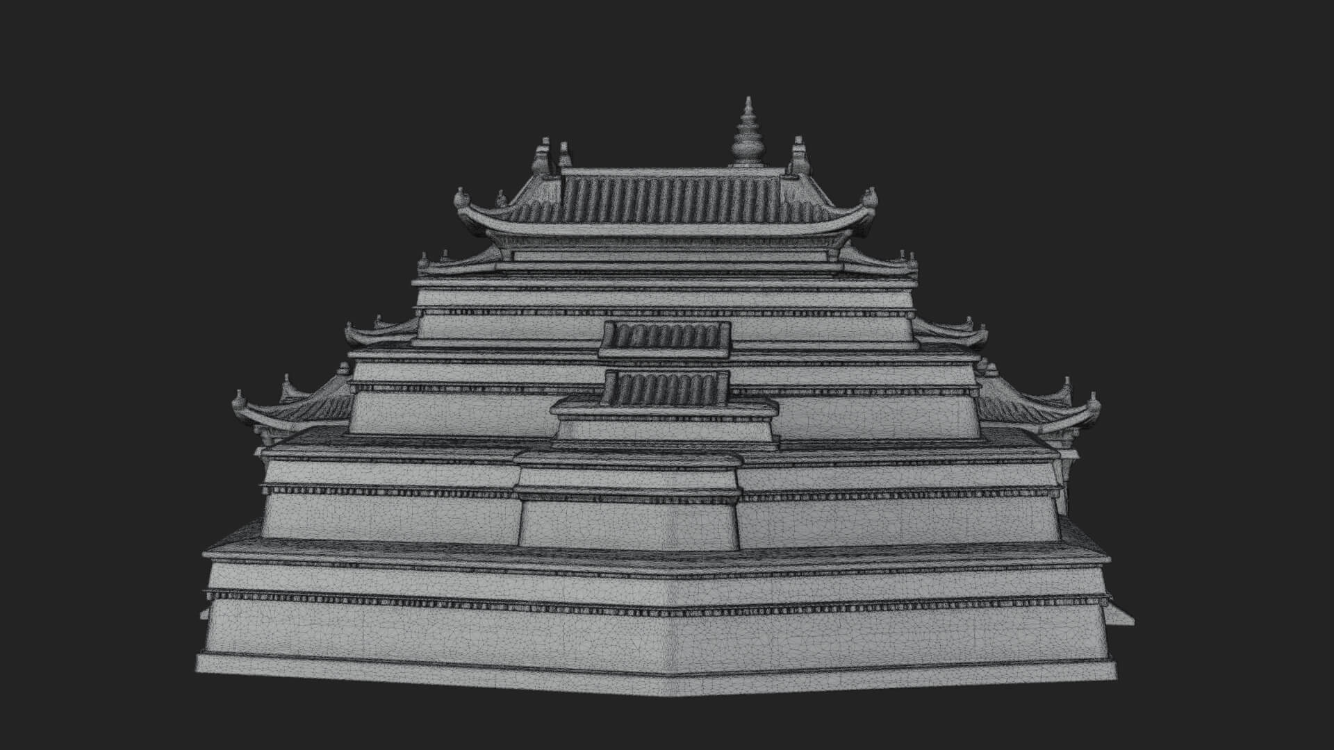 Step Pyramid Temple Design 15 3D Print Model 3D Model