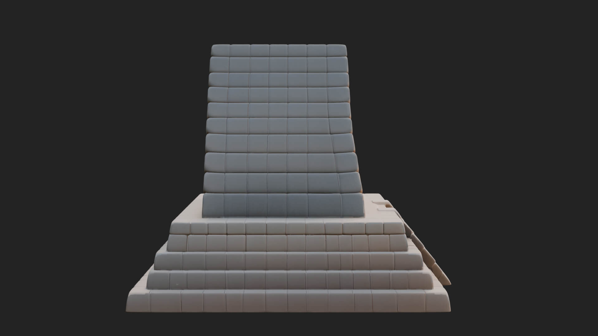 Step Pyramid Temple Design 17 3D Print Model 3D Model