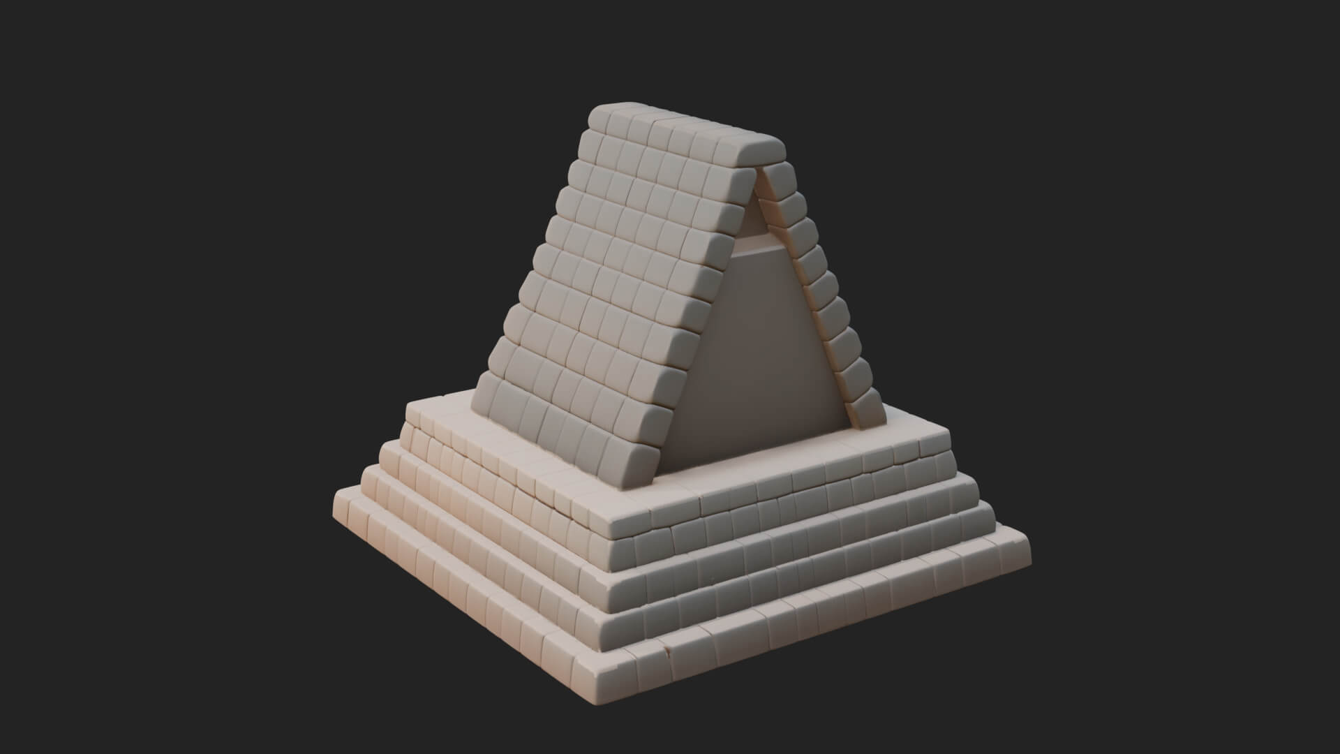 Step Pyramid Temple Design 17 3D Print Model 3D Model