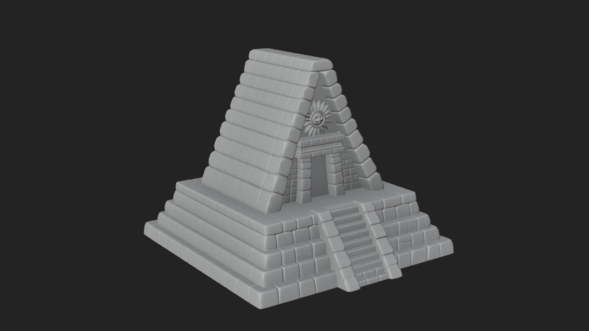 Step Pyramid Temple Design 17 3D Print Model 3D Model