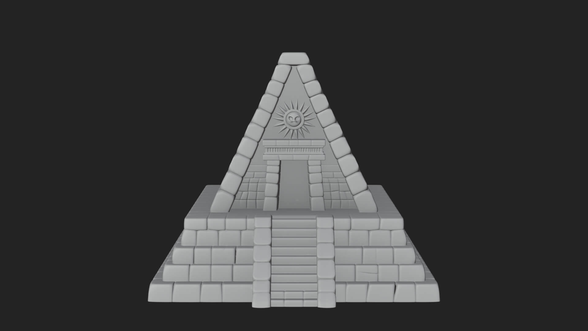 Step Pyramid Temple Design 17 3D Print Model 3D Model