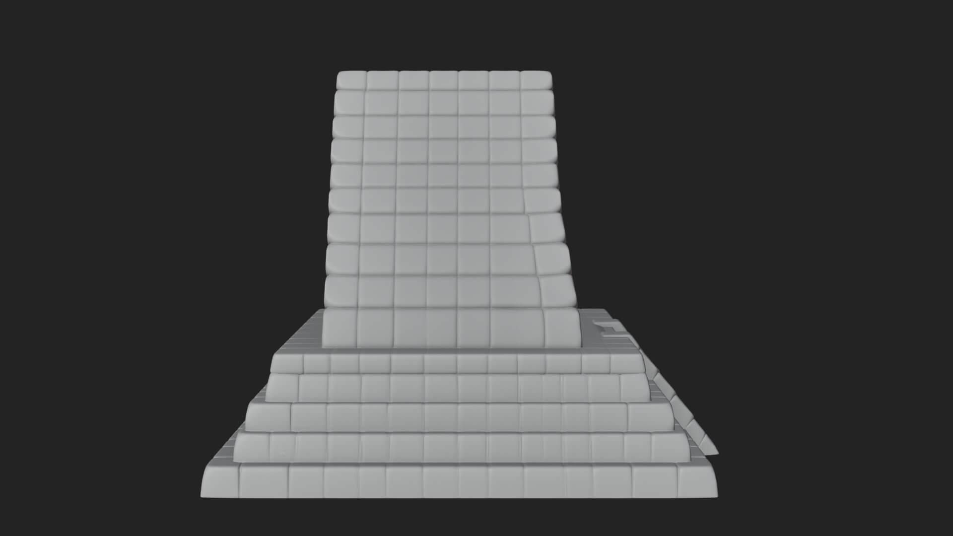 Step Pyramid Temple Design 17 3D Print Model 3D Model