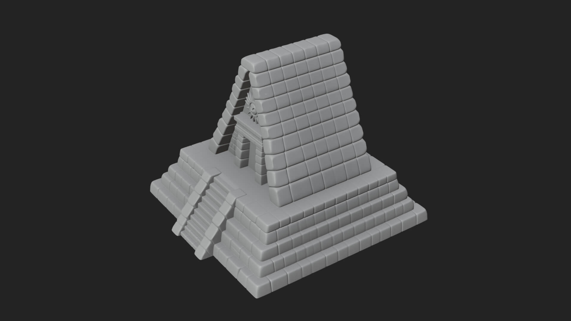 Step Pyramid Temple Design 17 3D Print Model 3D Model