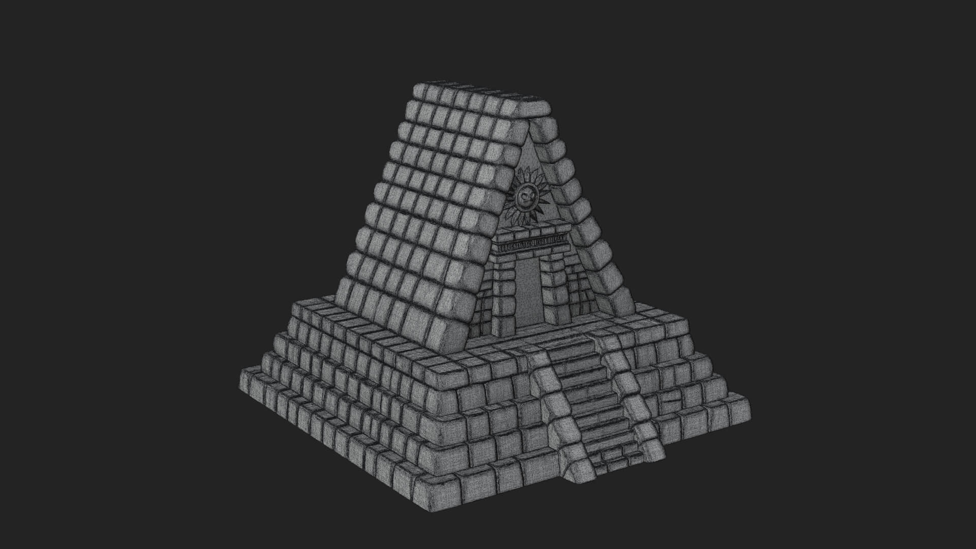 Step Pyramid Temple Design 17 3D Print Model 3D Model