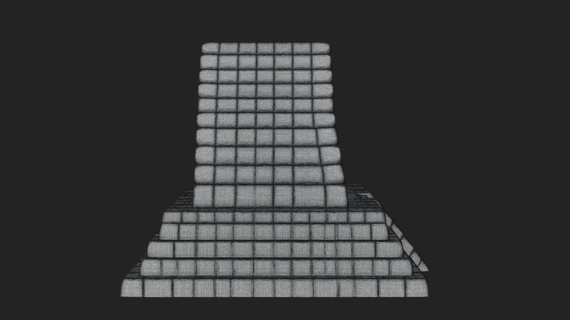 Step Pyramid Temple Design 17 3D Print Model 3D Model