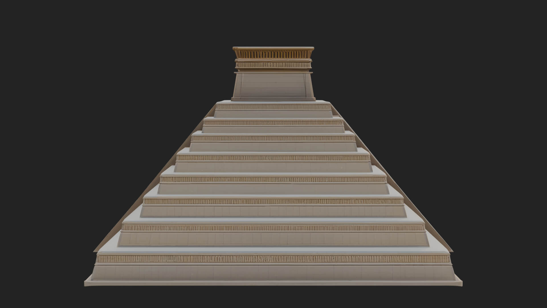 Step Pyramid Temple Design 18 3D Print Model 3D Model