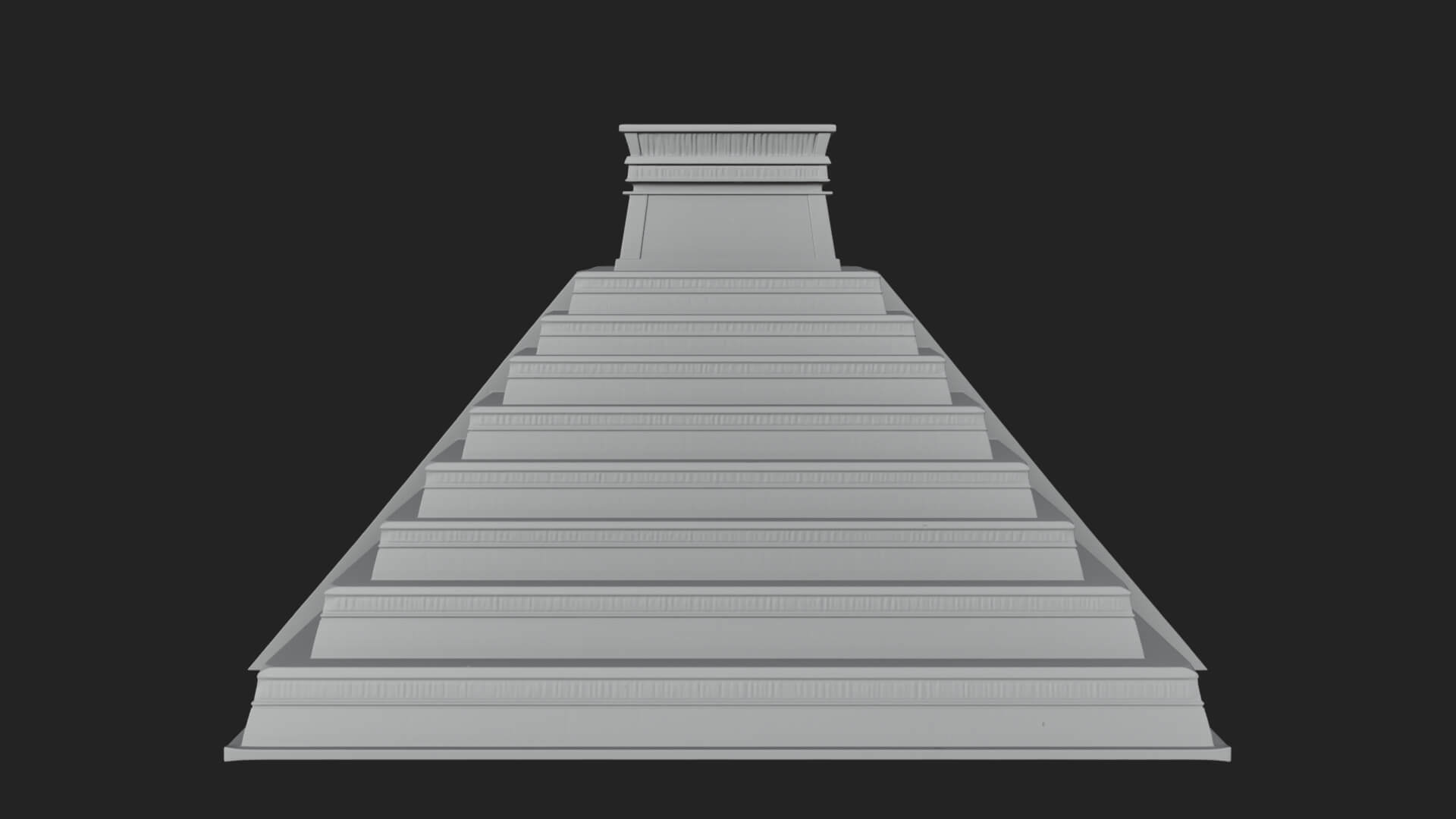Step Pyramid Temple Design 18 3D Print Model 3D Model