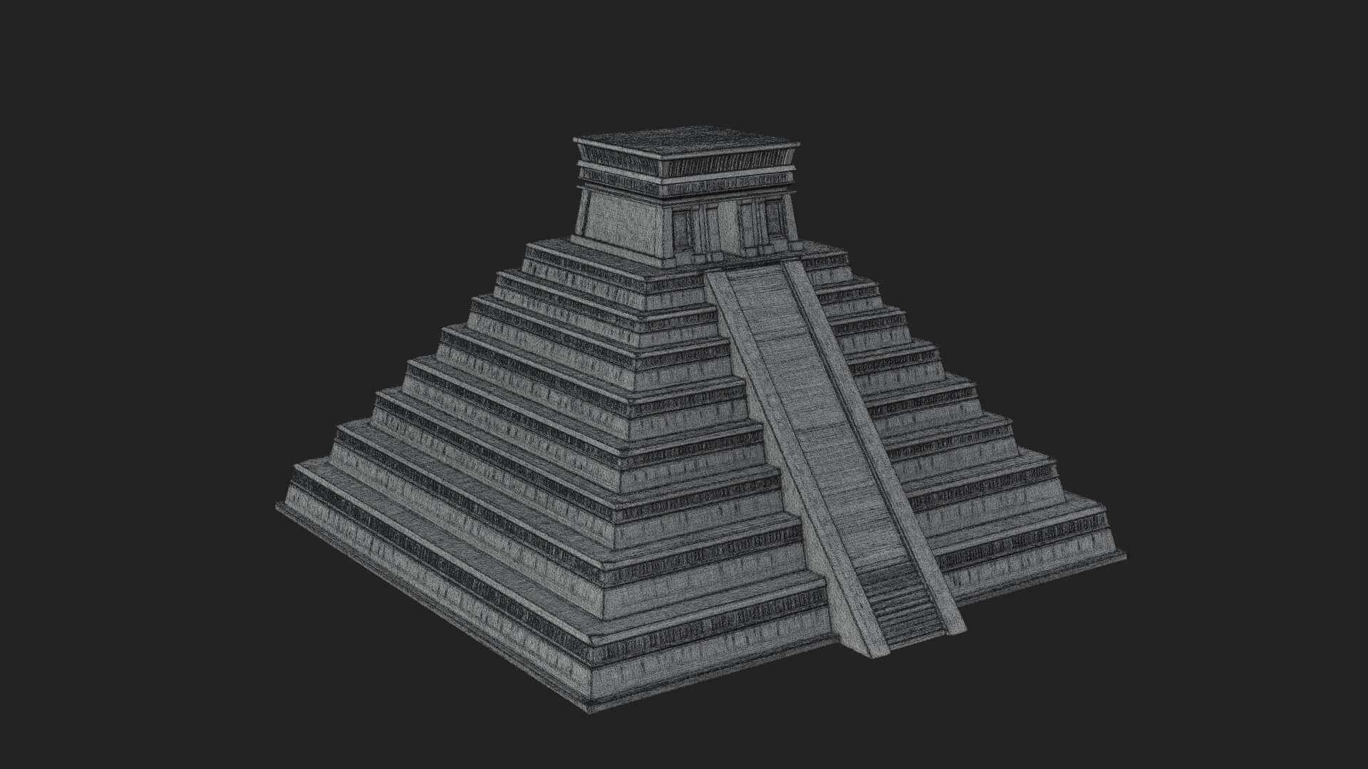 Step Pyramid Temple Design 18 3D Print Model 3D Model