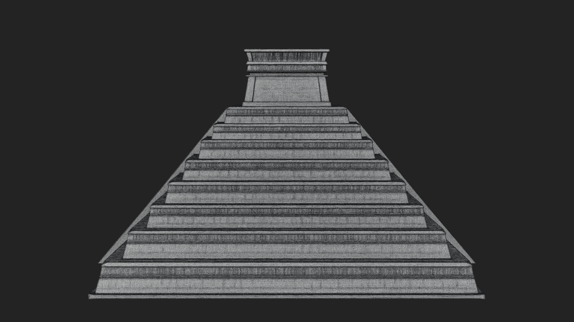Step Pyramid Temple Design 18 3D Print Model 3D Model