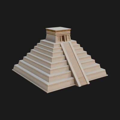 Step Pyramid Temple Design 18 3D Print Model