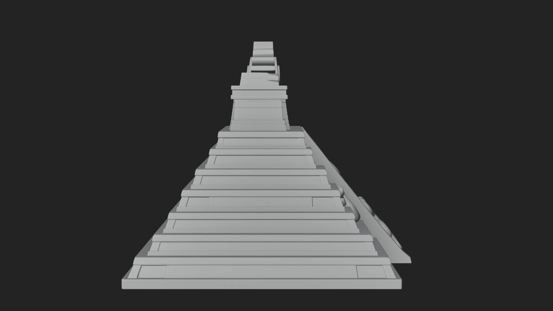 Step Pyramid Temple Design 19 3D Print Model 3D Model