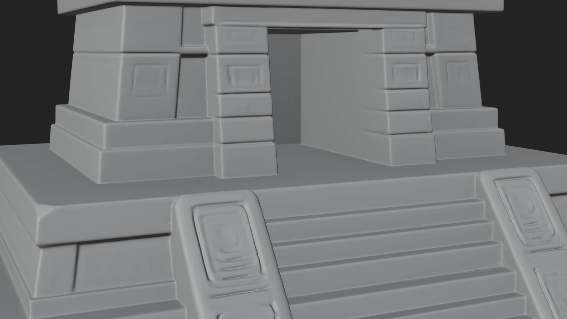 Step Pyramid Temple Design 19 3D Print Model 3D Model