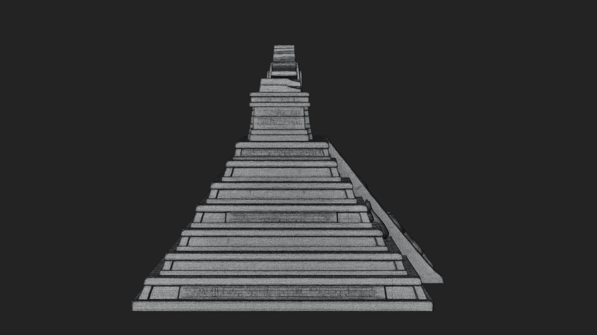 Step Pyramid Temple Design 19 3D Print Model 3D Model