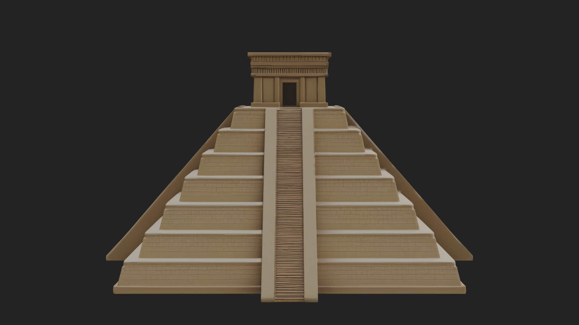 Step Pyramid Temple Design 20 3D Print Model 3D Model