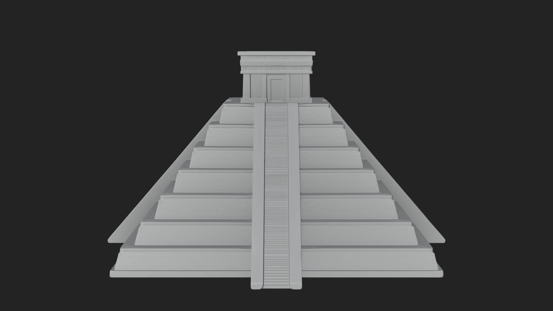 Step Pyramid Temple Design 20 3D Print Model 3D Model
