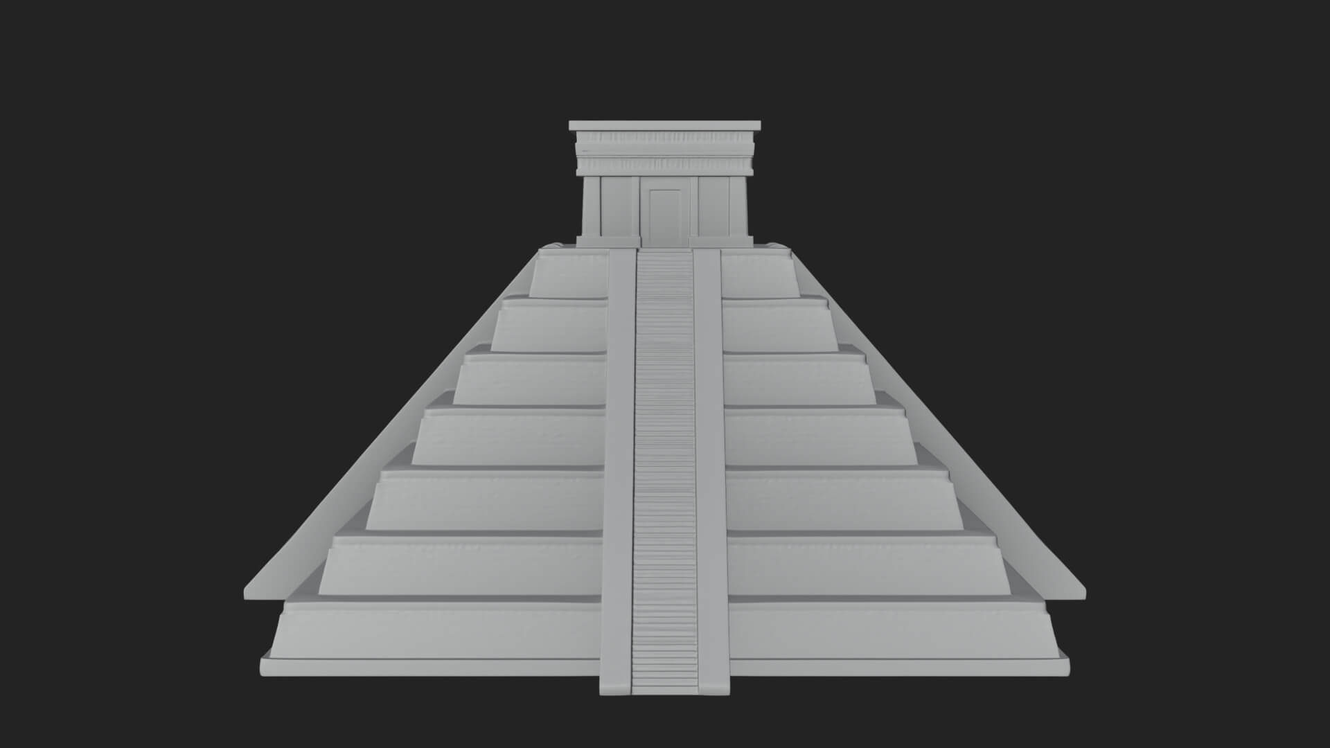 Step Pyramid Temple Design 20 3D Print Model 3D Model